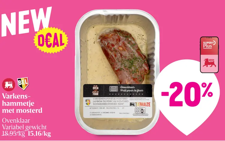 Promotie: Varkenshammetje met mosterd