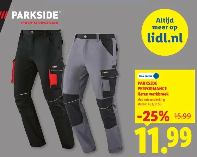Aanbieding: PARKSIDE PERFORMANCE Heren werkbroek