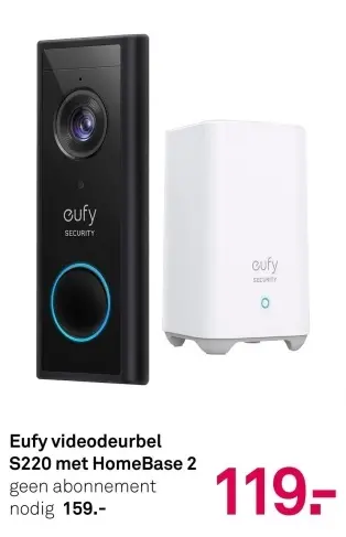 Aanbieding: videodeurbel S220 met HomeBase 2