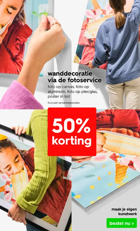 Promotie: Wanddecoratie via de fotoservice