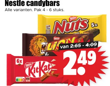 Aanbieding: candybars