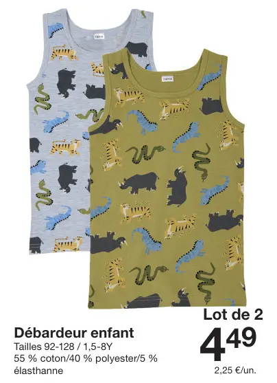 Offre: Débardeur enfant