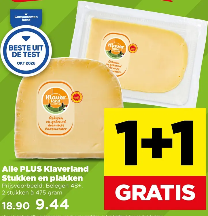 Aanbieding: PLUS Klaverland Stukken en plakken