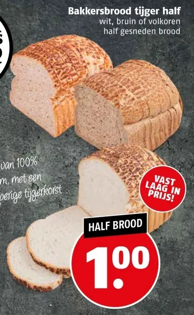 Aanbieding: Bakkersbrood tijger half