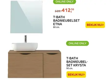 Aanbieding: T-BATH BADMEUBELSET ETNA