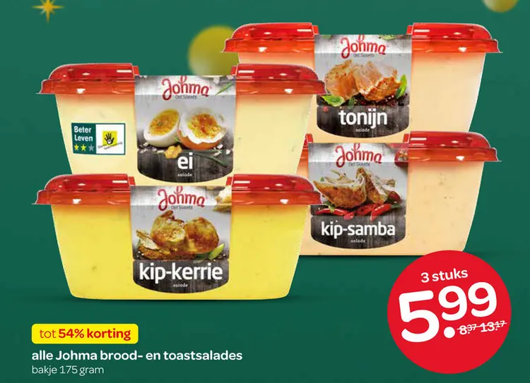 Aanbieding: Johma brood- en toastsalades
