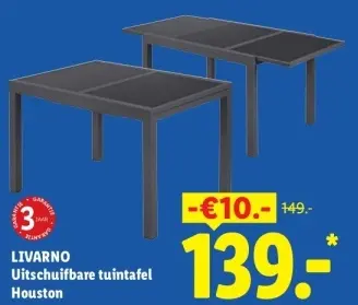 Aanbieding: Uitschuifbare tuintafel Houston