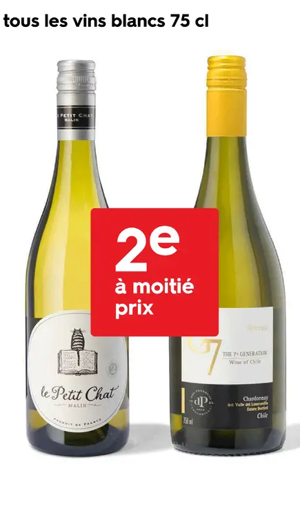 Offre: Tous les vins blancs