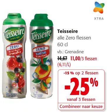 Promotie: Teisseire alle Zero flessen