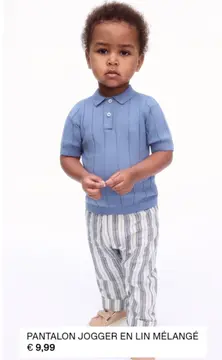 Offre: PANTALON JOGGER EN LIN MÉLANGÉ