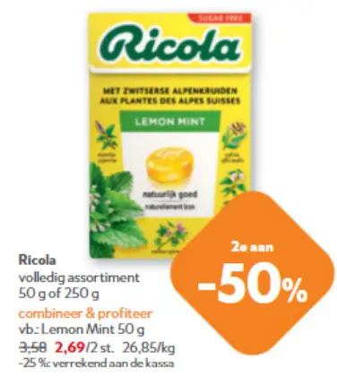 Promotie: Ricola Lemon Mint
