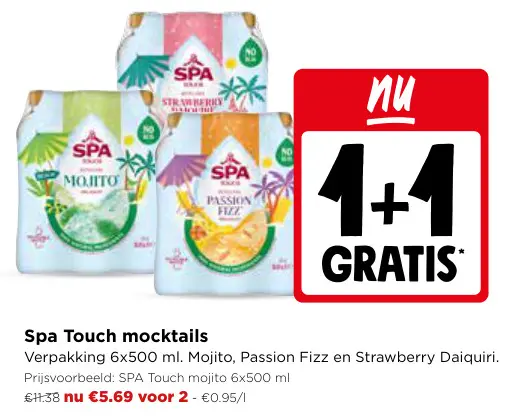 Promotie: Spa Touch mocktails
