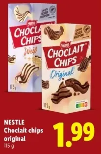 Aanbieding: Choclait chips