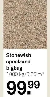 Aanbieding: speelzand bigbag