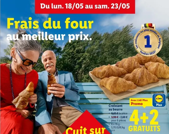 Offre: Croissant au beurre