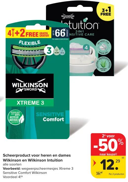 Promotie: Scheerproduct voor heren en dames