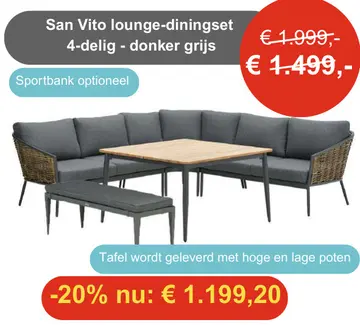 Aanbieding: San Vito lounge-diningset