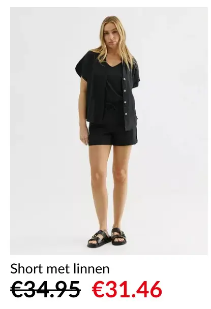 Promotie: Short met linnen