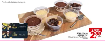 Aanbieding: SOLO ITALIA DESSERTS
