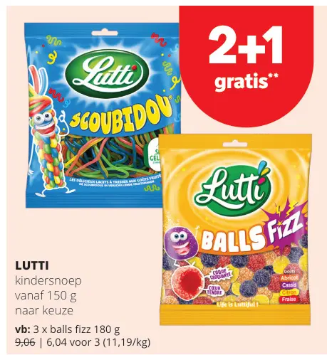 Promotie: Lutti kindersnoep