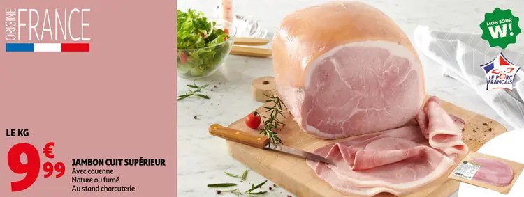 Promotie: Jambon cuit supérieur