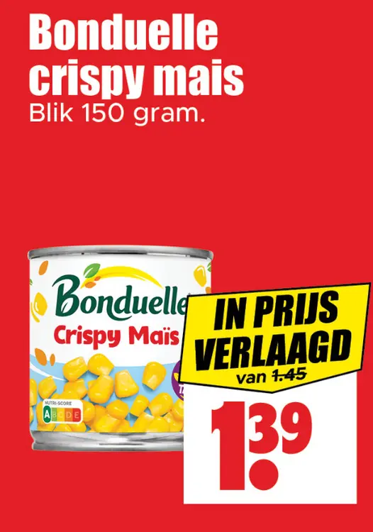 Aanbieding: Bonduelle crispy mais