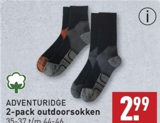 Aanbieding: ADVENTURIDGE 2-pack outdoorsokken