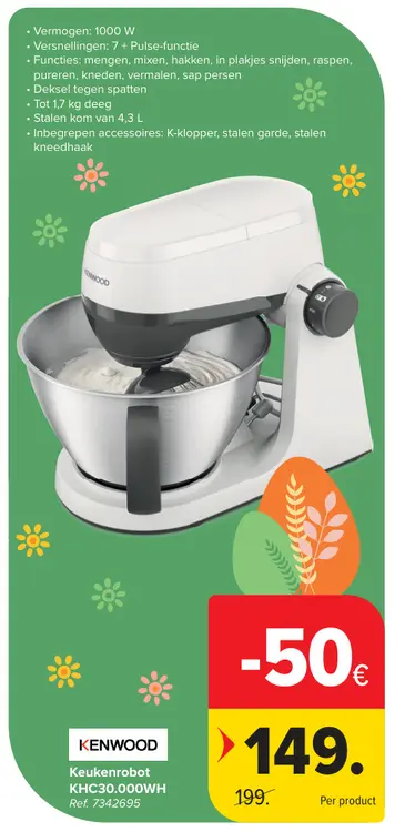 Promotie: Keukenrobot KHC30.000WH