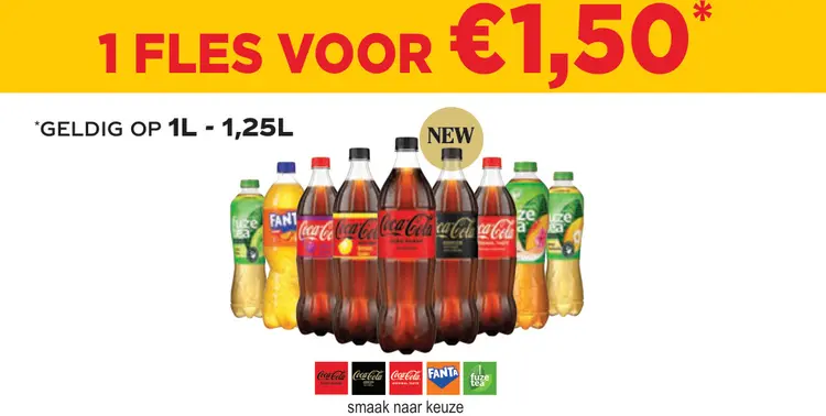 Promotie: Coca-Cola, Fanta, Fuze Tea, Aquarius