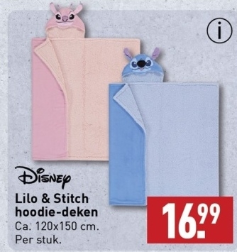 Aanbieding: Lilo & Stitch hoodie - deken