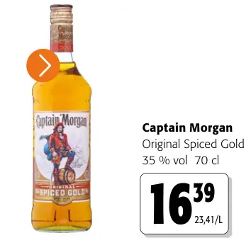 Promotie: Captain Morgan Original Spiced Gold