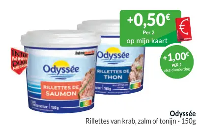 Promotie: Rillettes van krab, zalm of tonijn