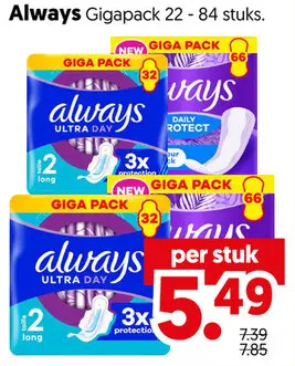 Aanbieding: Always Gigapack