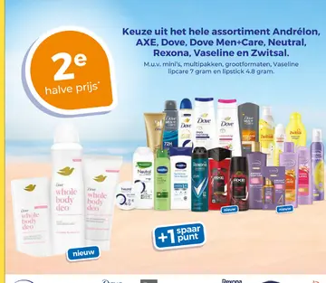 Aanbieding: Andrélon, AXE, Dove, Dove Men+Care, Neutral, 