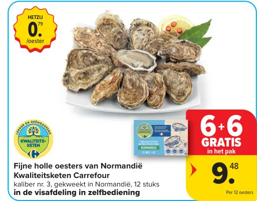 Promotie: Fijne holle oesters van Normandië