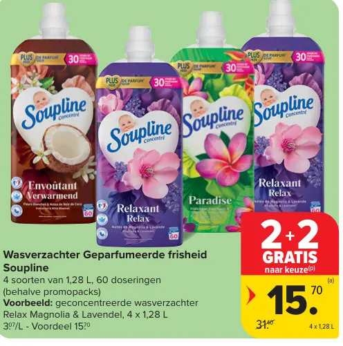 Promotie: Wasverzachter Geparfumeerde frisheid