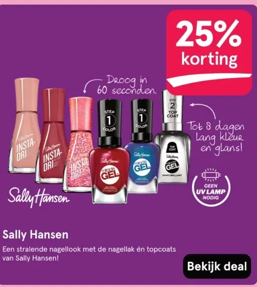 Aanbieding: Sally Hansen Nagellak en Topcoats