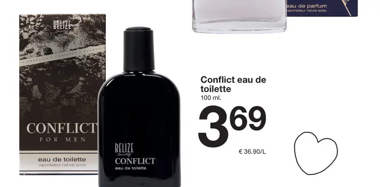 Promotie: Conflict eau de toilette