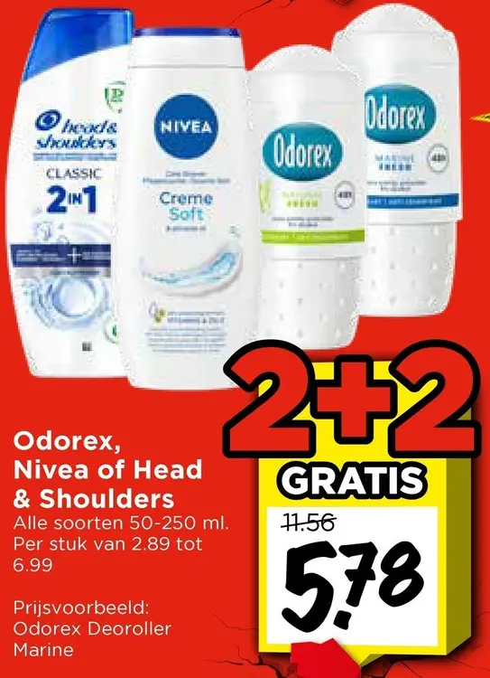 Aanbieding: Odorex, Nivea of Head & Shoulders