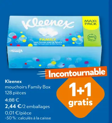 Offre: mouchoirs Family Box