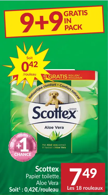 Offre: Papier toilette Aloe Vera