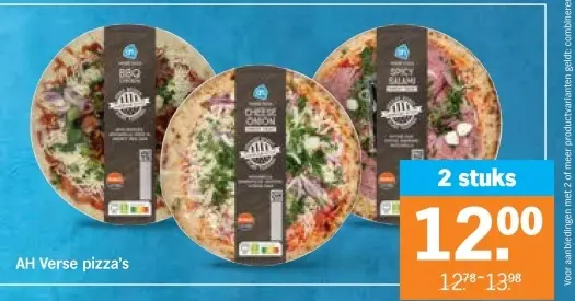 Aanbieding: Verse pizza's