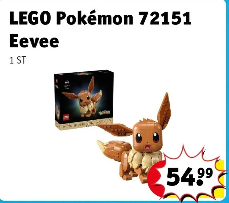 Aanbieding: LEGO Pokémon 72151 Eevee