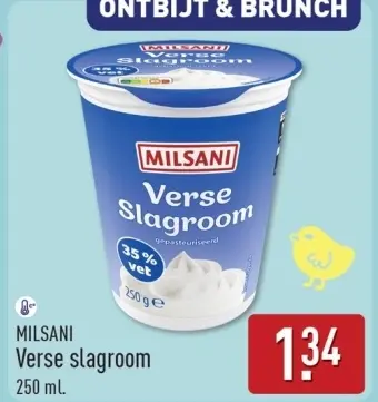 Aanbieding: Verse slagroom