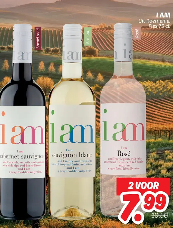 Aanbieding: I am Cabernet Sauvignon, Sauvignon Blanc, Ros
