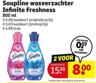 Promotie: Wasverzachter Infinite Freshness