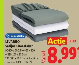 Aanbieding: Satijnen hoeslaken