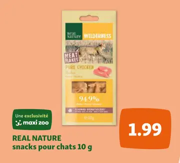 Offre: REAL NATURE snacks pour chats