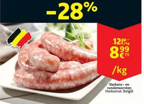 Promotie: Varkens- en runderworsten