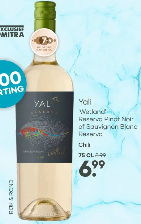 Aanbieding: 'Wetland' Reserva Pinot Noir of Sauvignon Blanc Reserva